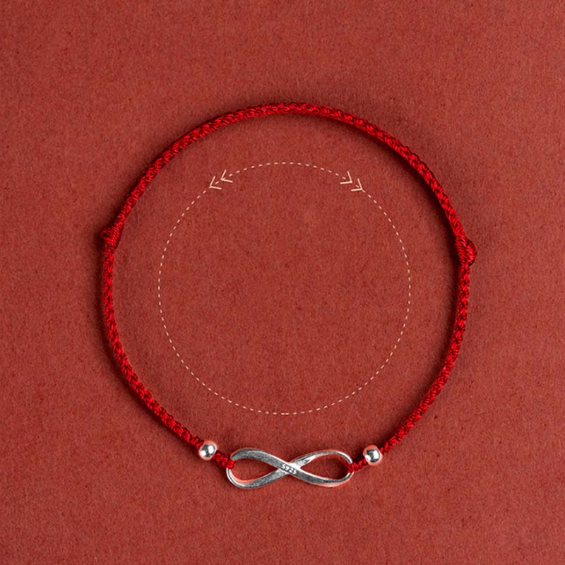 日本未入荷 [ONE ENOUGH] Red Silver Ball Bracelet 925 Sterling Silver Rope Bracelets Bangle Jewelry | Real