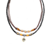 Buddha Stones Love Heart Pattern Bead Healing Necklace Pendant Bracelet