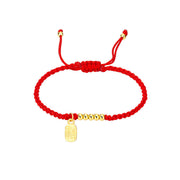 Buddha Stones Handmade Fu Character Charm Luck Fortune Rope Bracelet Bracelet BS 8