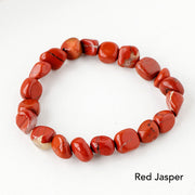 Natural Irregular Shape Crystal Stone Spiritual Awareness Bracelet Bracelet BS Red Jasper