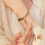 Buddha Stones Jade Cat Paw Pattern Luck Abundance Bracelet Bracelet BS 4