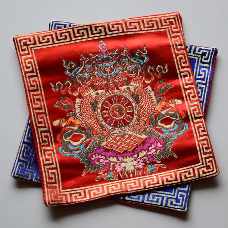 Buddha Stones Prayer Altar Mat Healing Meditation Vajra Auspicious Sym ...