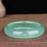 Buddha Stones Natural Jade Luck Healing Prosperity Bangle Bracelet Bracelet Bangle BS 4