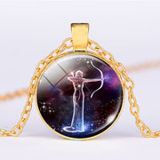 12 Constellations of the Zodiac Moon Starry Sky Protection Blessing Necklace Pendant Necklaces & Pendants BS main