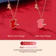 ❗❗❗A Flash Sale- Buddha Stones 925 Sterling Silver Year of the Dragon Color-Changing Dragon Fu Character Success Necklace Pendant Earrings Necklaces & Pendants BS 29