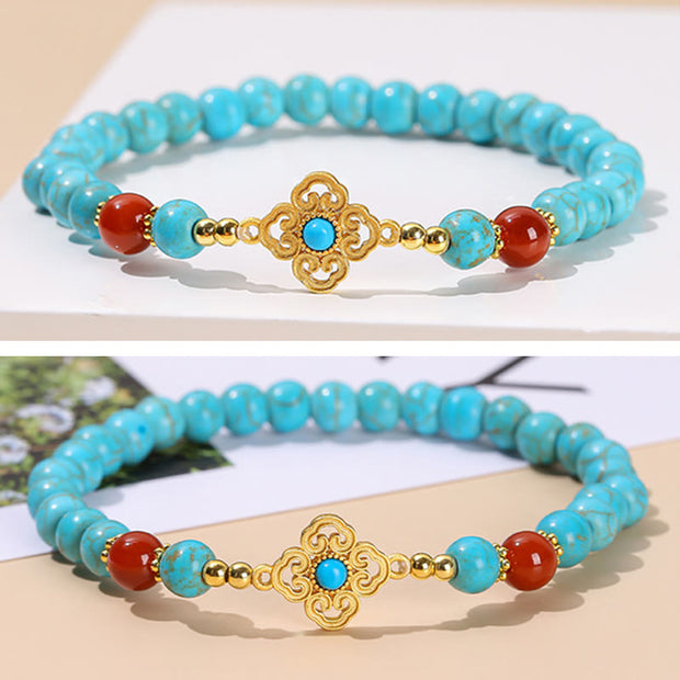 Buddha Stones Turquoise Bead Protection Balance Bracelet Bracelet BS 6
