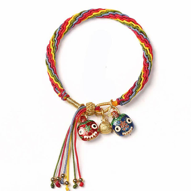 Reincarnation Knot Luck String Protection Braid Bracelet Bracelet BS Colorful&Beast (Wrist Circumference 14-20cm)