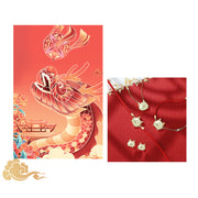 Buddha Stones 925 Sterling Silver Year of the Dragon Natural Hetian Jade Red Agate Cute Dragon Protection Success Bracelet Necklace Pendant Earrings Bracelet Necklaces & Pendants BS 11