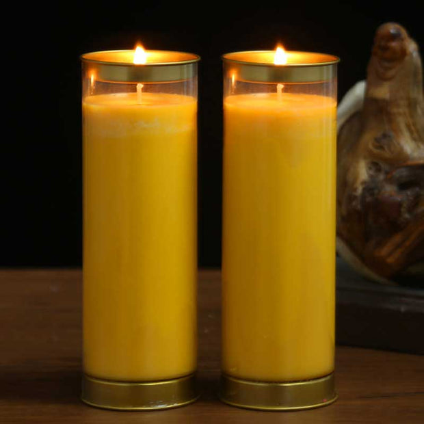 Buddha Stones Meditation Prayer Altar Candle Buddhist Temple Rituals Use Items Prayer Altar Candles BS 17