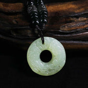 Buddha Stones Jade PiXiu Fortune String Round Necklace Necklaces & Pendants BS 1