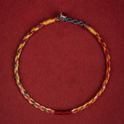 Buddha Stones Handmade Five Color Thread Luck Couple Child Adult Bracelet Bracelet BS 3