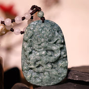 Buddha Stones Power Lucky Dragon Pendant Red String Bracelet Protection Bundle