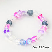 Natural Irregular Shape Crystal Stone Spiritual Awareness Bracelet Bracelet BS Colorful Glass