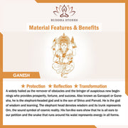 Buddha Stones Natural Jade Ganesh Ganpati Elephant Protection Amulet Necklace Pendant Necklaces & Pendants BS 10