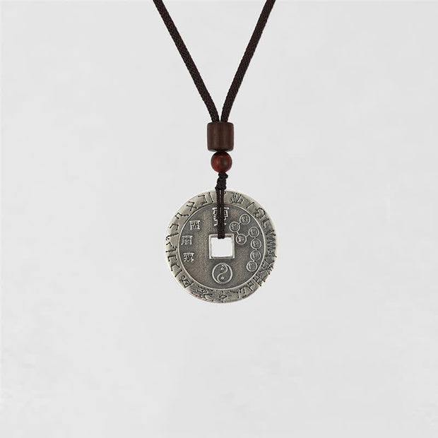 Buddha Stones Bagua Yin Yang Copper Coin Star Balance Energy Necklace Pendant Necklaces & Pendants BS 13