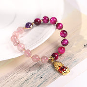 Buddha Stones Natural Strawberry Quartz Pixiu Love Bracelet Bracelet BS 2