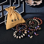 Buddha Stones Tibetan Dragon Vein Agate Healing Bracelet Bracelet BS 4