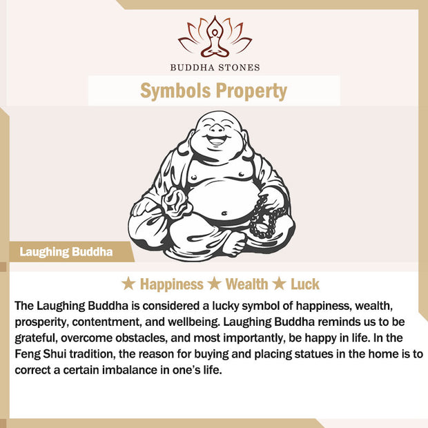 Buddha Stones Laughing Buddha Jade Lotus Prosperity String Necklace Pendant Necklaces & Pendants BS 15