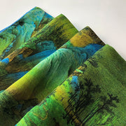 Buddha Stones A Panorama of Rivers and Mountains 100% Mulberry Silk Scarf Premium Grade 6A Silk Shawl