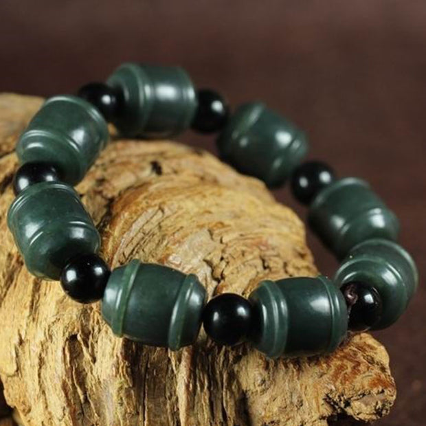 Buddha Stones Natural Cyan Jade Cure Bracelet Bracelet BS 2