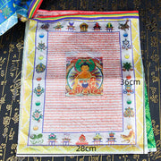 Buddha Stones Tibetan 5 Colors Windhorse Buddha Tara Scriptures Healing Auspicious Outdoor Prayer Flag TIBETAN PRAYER FLAGS buddhastoneshop 15