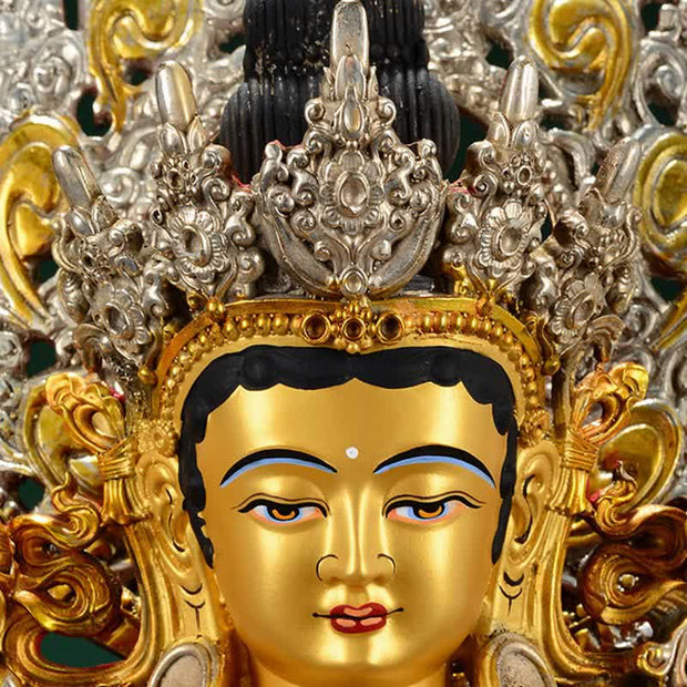 Buddha Stones Bodhisattva Green Tara Hope Copper Statue Decoration Decorations BS 8