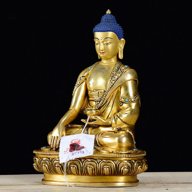 Buddha Stones Shakyamuni Compassion Copper Statue Decoration Decorations BS 3