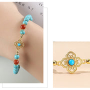 Buddha Stones Turquoise Bead Protection Balance Bracelet Bracelet BS 8