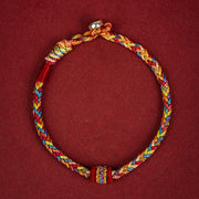 Buddha Stones Handmade Dragon Boat Festival Luck Colorful Rope Child Adult Bracelet Bracelet BS 4