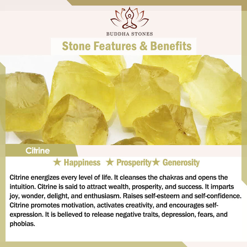 Buddha Stones Sun Stone Strawberry Quartz Crystal Positive Bracelet Bracelet BS 33