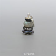 Buddha Stones Zen Cairn Labradorite Various Crystals Calm Pendant Necklace Necklaces & Pendants BS Labradorite Pendant 13*17mm