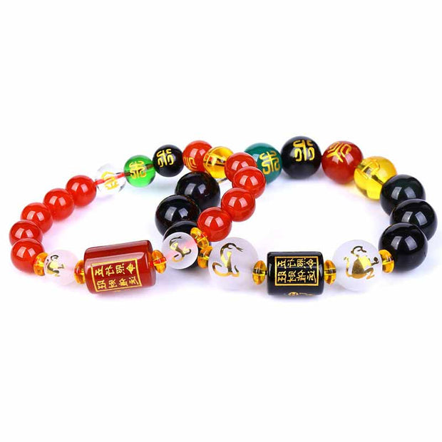 Chinese Zodiac Feng Shui Obsidian Five-Element Wealth Porsperity Bracelet (Extra 30% Off | USE CODE: FS30) Bracelet BS 4