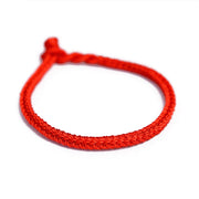 Buddha Stones Tibetan Handmade Eight Thread Peace Knot Protection Braided String Bracelet