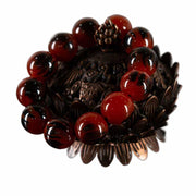 Buddha Stones Golden Sea Willow Yak Bone Success Prosperity Bracelet Bracelet BS 5