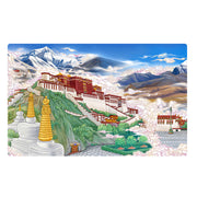 Buddha Stones Tibet Potala Palace Paper LED Carving Lamp Art Night Lights Creative LED Table Lamp