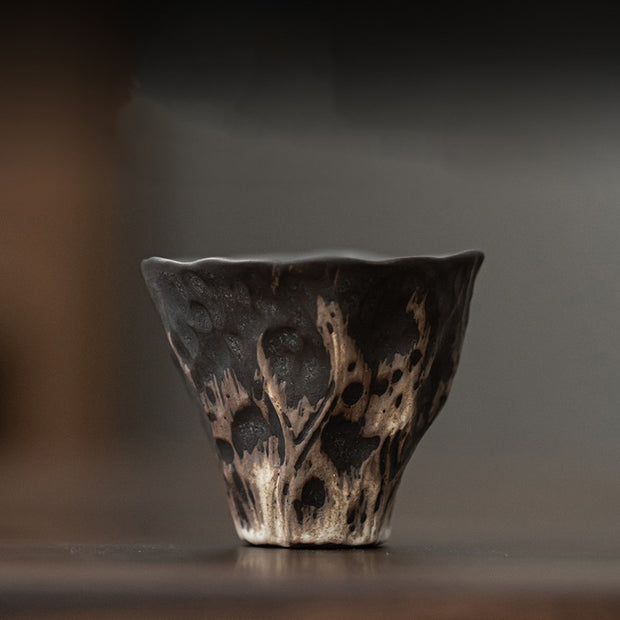 Buddha Stones Lotus Flower Shape Zen Ceramic Teacup Kung Fu Tea Cup 50ml