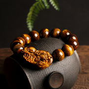 Buddha Stones Natural Tiger Eye Wealth Bracelet Bracelet BS 3