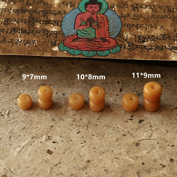 Buddha Stones Tibet 108 Mala Beads Bodhi Seed Bagua Vajra Wealth Bracelet Mala Bracelet BS 15