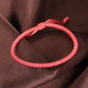 Buddha Stones Tibetan 3Pcs King Kong Knot Protection Braided Bracelet