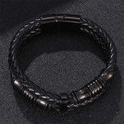 Buddha Stones Layered Leather Weave Fortune Bracelet Bracelet BS 5