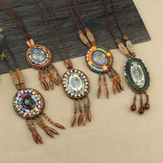 Buddha Stones Mandala Pattern Beads Creativity Necklace Pendant Necklaces & Pendants BS main
