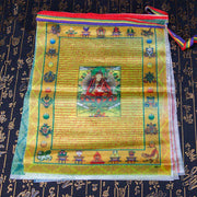 Buddha Stones Tibetan 5 Colors Windhorse Buddha Tara Scriptures Healing Auspicious Outdoor Prayer Flag TIBETAN PRAYER FLAGS buddhastoneshop 1