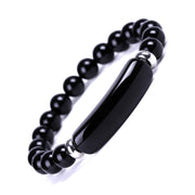 Buddha Stones Handmade Natural Gemstone Healing Bracelet Bracelet BS Black Onyx