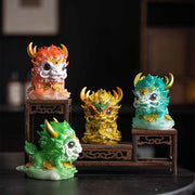 Buddha Stones Color Changing Small Kirin Resin Tea Pet Home Figurine Decoration Decorations BS main