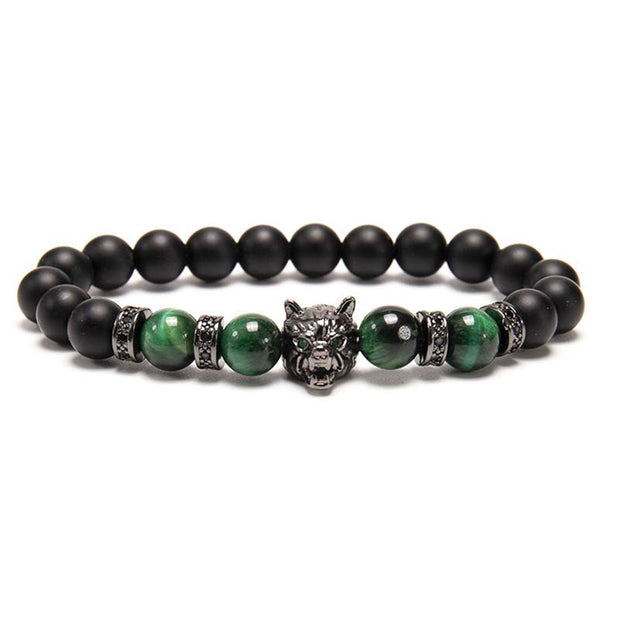 Buddha Stones “Save A Wolf” Bracelet Bracelets Bracelets 1