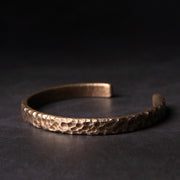 Buddha Stones Simple Design Copper Wealth Cuff Bracelet Bracelet Bangle BS Small 55mm