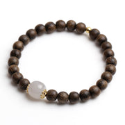 Buddha Stones Agarwood Jade Strength Calm Bracelet Bracelet BS 15