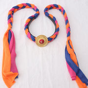 Buddha Stones Tibetan Colorful Tassel Beads Hair Decoration Hair Accessories