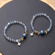 Buddha Stones Natural Moonstone Flower Chram Healing Beads Bracelet Bracelet BS 6