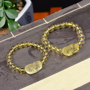 Buddha Stones FengShui Citrine PiXiu Wealth Bracelet Bracelet BS 4